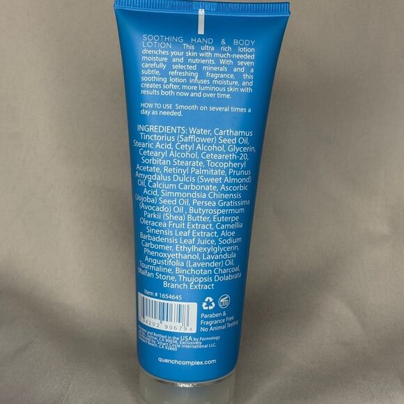 Quench Soothing Hand and Body Lotion Full Size 4 oz with Micro Water Complex - Picture 2 of 2